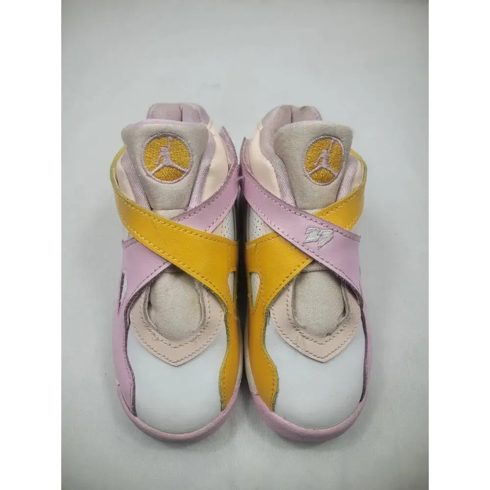 Jordan 8 Shoes Toddler Size 9C Artic Punch Pink Yellow Girls Sneakers CN8093-816